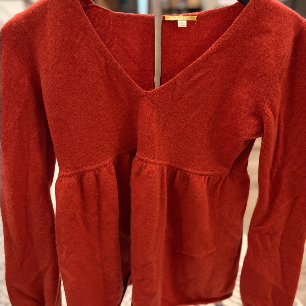 Gianni Bini Red V-Neck Sweater